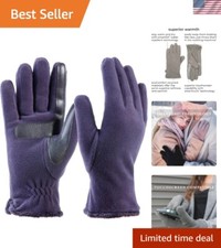 Women's Stretch Fleece Smart Touch Gloves with Microluxe Lining - Midnight Blue