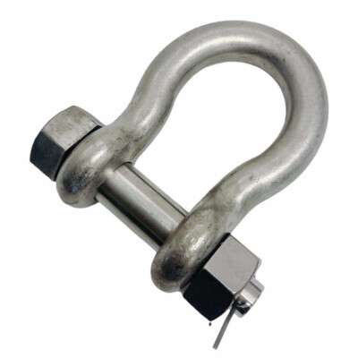 Marine T316 Stainless Steel Drop Forged 3/4'' Bolt Pin Anchor Shackle 6000 Lb WLL