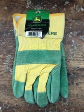 Sweet JOHN DEERE Leather Palm Gloves Working safety Gloves new w/ tag LARGE