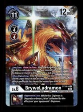 ST13-14 BryweLudramon 6 Rare Holo Black Digimon Card CCG 