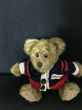 Rare First  Main Minky Teddy Bear Plush Stuffed Animal w Varsity Sweater 8"