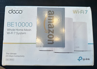 TP-Link BE10000 Deco BE63 Wi-fi 7 Mesh System 3 Pack- White