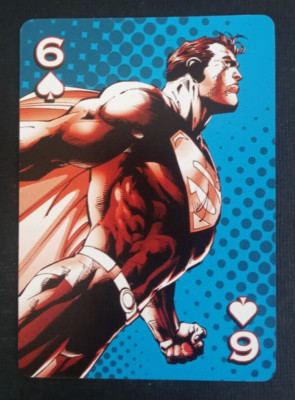 DC Comics Superman Playing Card 6 Spades