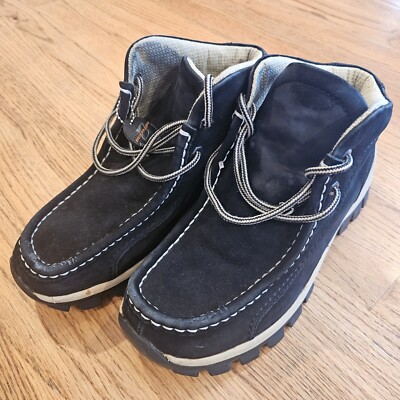 Vintage Buffalino B Boots Mens 8.5 Black Shoes Genuine  display picture 1