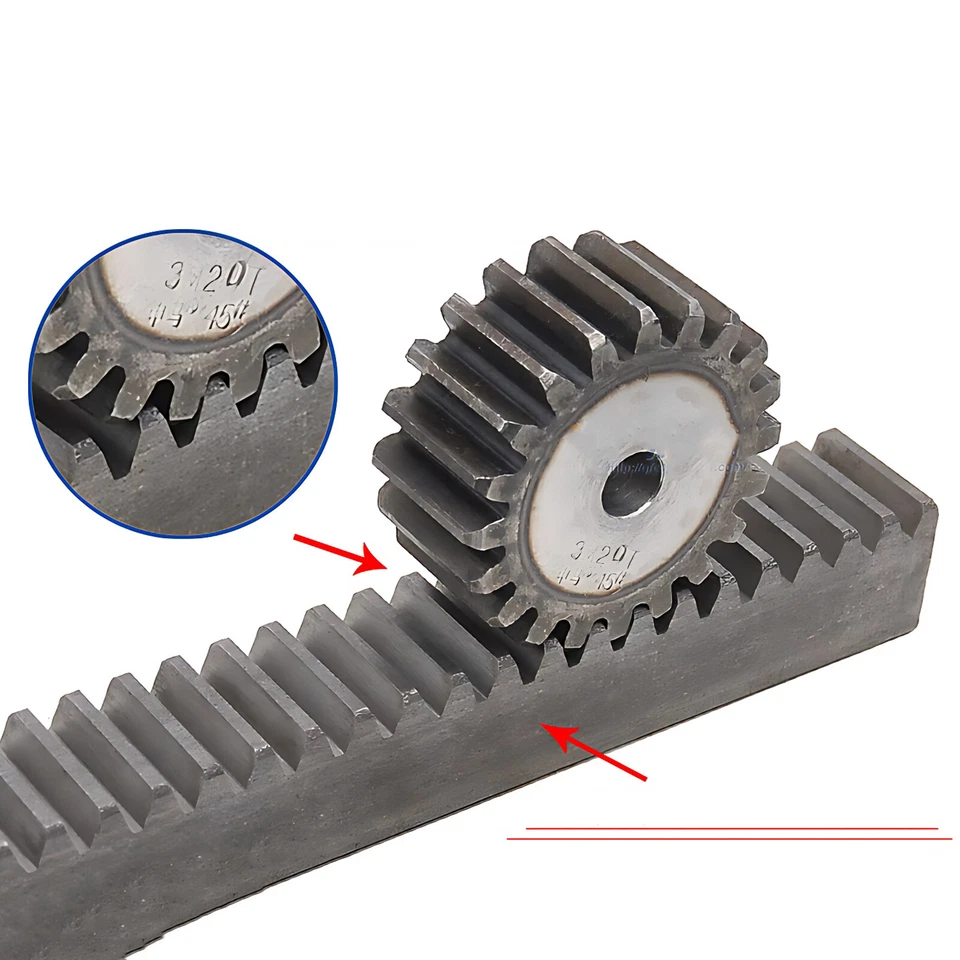 3 Mod 10T - 57T Spur Gear 45# Steel Pinion Gear Thickn 30MM Transmission Gear - Bild 4 von 4