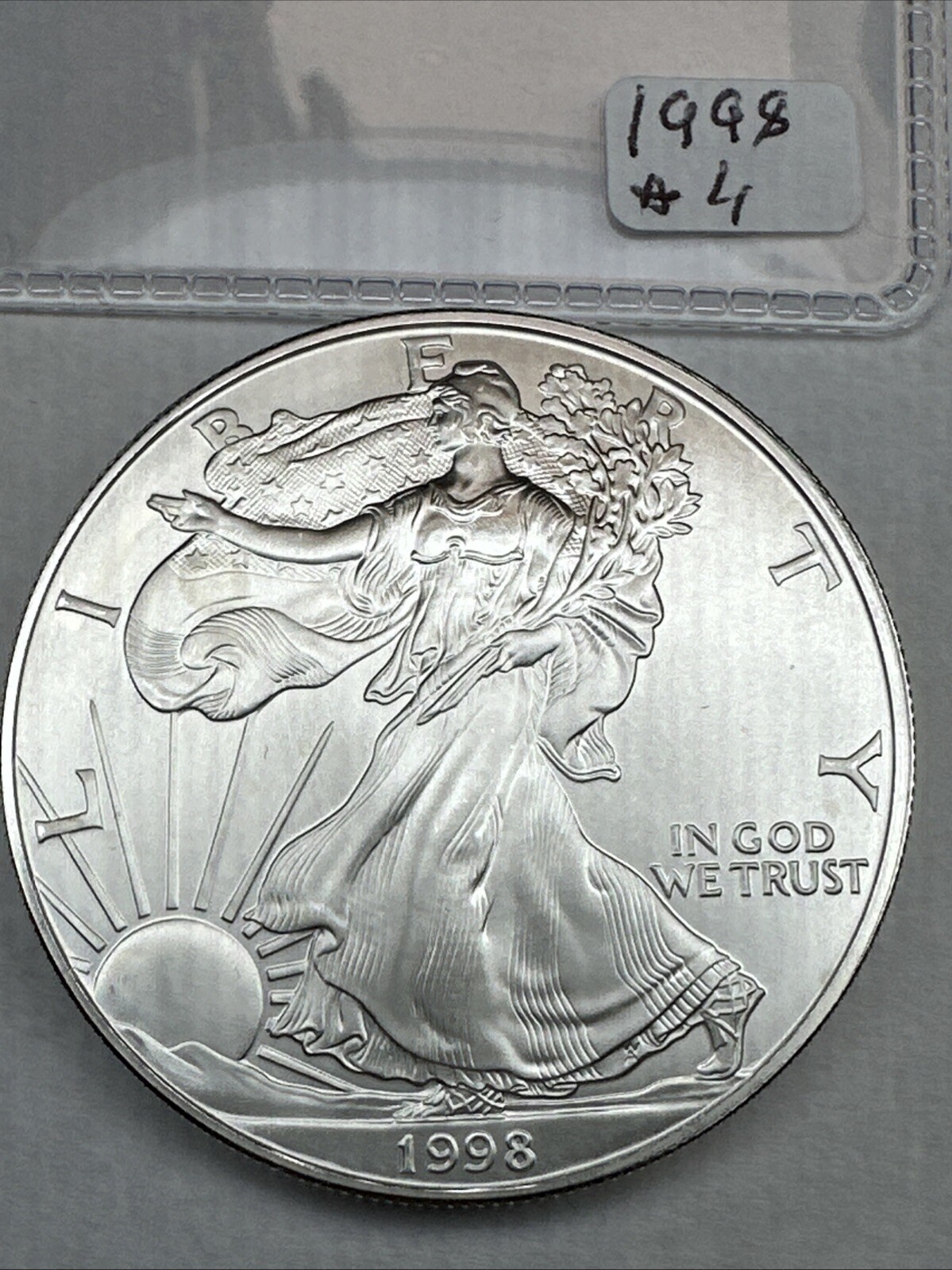 Better Date 1998 American Silver Eagle 1 T Oz .999 Fine Silver Uncirculated BU