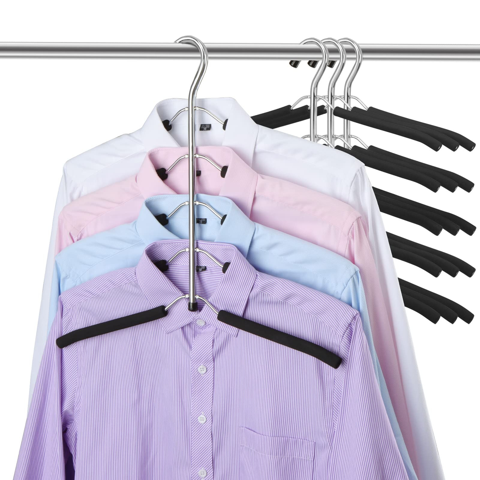 Stainless Steel Non-Slip Space Saving Blouse Tree Hangers