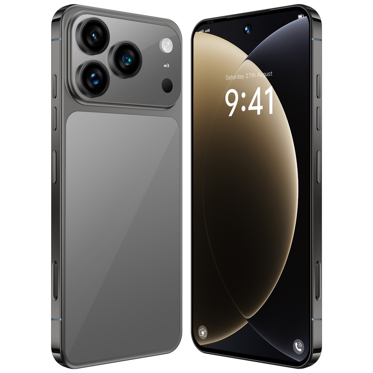 i17 Pro max ブラック I17 Pro Max Unlocked Phone 5G - 8GB+256GB Dual SIM Cell Phone