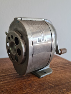Vintage 8 hole Rexel Boston KS Pencil Desk Pencil Sharpener School Office