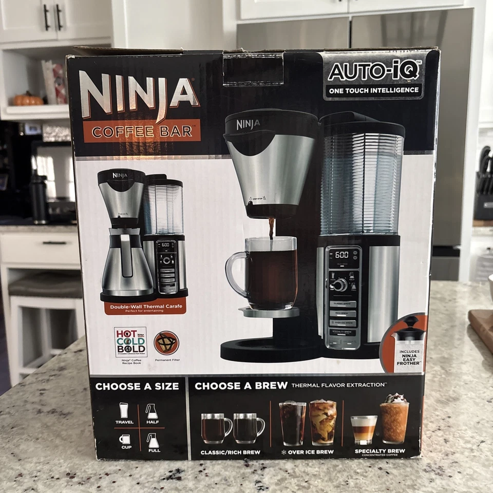 Ninja Coffee Bar Auto-IQ One Touch Intelligence Coffee Maker CF080Z69 New In Box - Image 3 of 4
