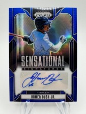 2025 Prizm Baseball HOMER BUSH JR Blue Sensational Signatures Auto /49 #SSHB