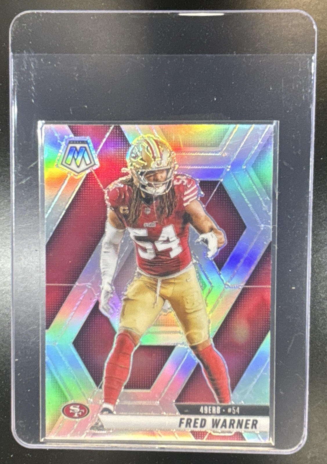 2025 Panini Mosaic Fred Warner #165 Silver Prizm 49ers