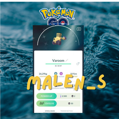 Pokémon go  Shiny VAROOM  RARE  Trade or PT.Central  Digital