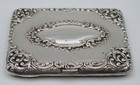 Antique Solid 900 Silver cigarette case Handmade simply collection piece 96 gr