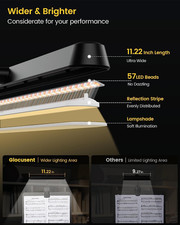 Super Bright Eye-Caring Music Stand Light, Clip on Piano Lamp with 3 Colors ...