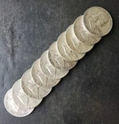 Lot of 10 50c Franklin Silver Half Dollars