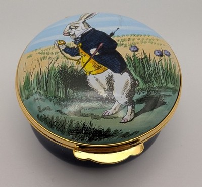 Crummles Royal Doulton Emaille Box White Rabbit Ltd Edition 106/1998
