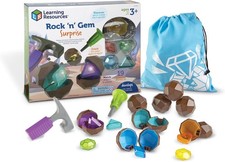 Rock 'N Gem Surprise - 19 Pieces, Ages 3+ Toddler Learning Toys, Sorting and Mat