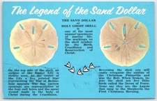 Vintage The Legend of the Sand Dollar Religious Postcard Tichnor Bros.