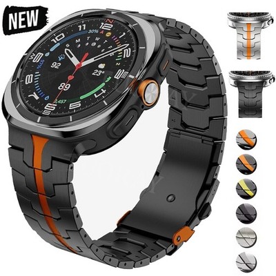 Titan Metall Armband für Samsung Galaxy Watch 8 40/44mm Classic 46mm Smartwatch