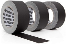 Lockport Black Gaffers Tape 2 Inch X 30 Yards 3 Pack Pro Black Gaff Tape