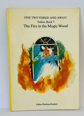 VINTAGE 80s KIDS SCHOOL YELLOW READING BOOK THE WITCH WHO LIVED NEXT DOOR RARE