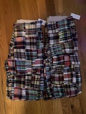 NWT GAP Boys Sz 10 Reg Plaid Shorts Adjustable Waist