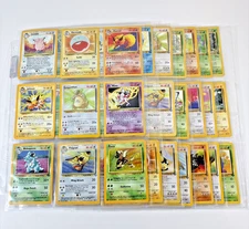 Pokemon 1999 JUNGLE Set 60/64 Incl 1st Edition & 2 Error Cards Near Complete!