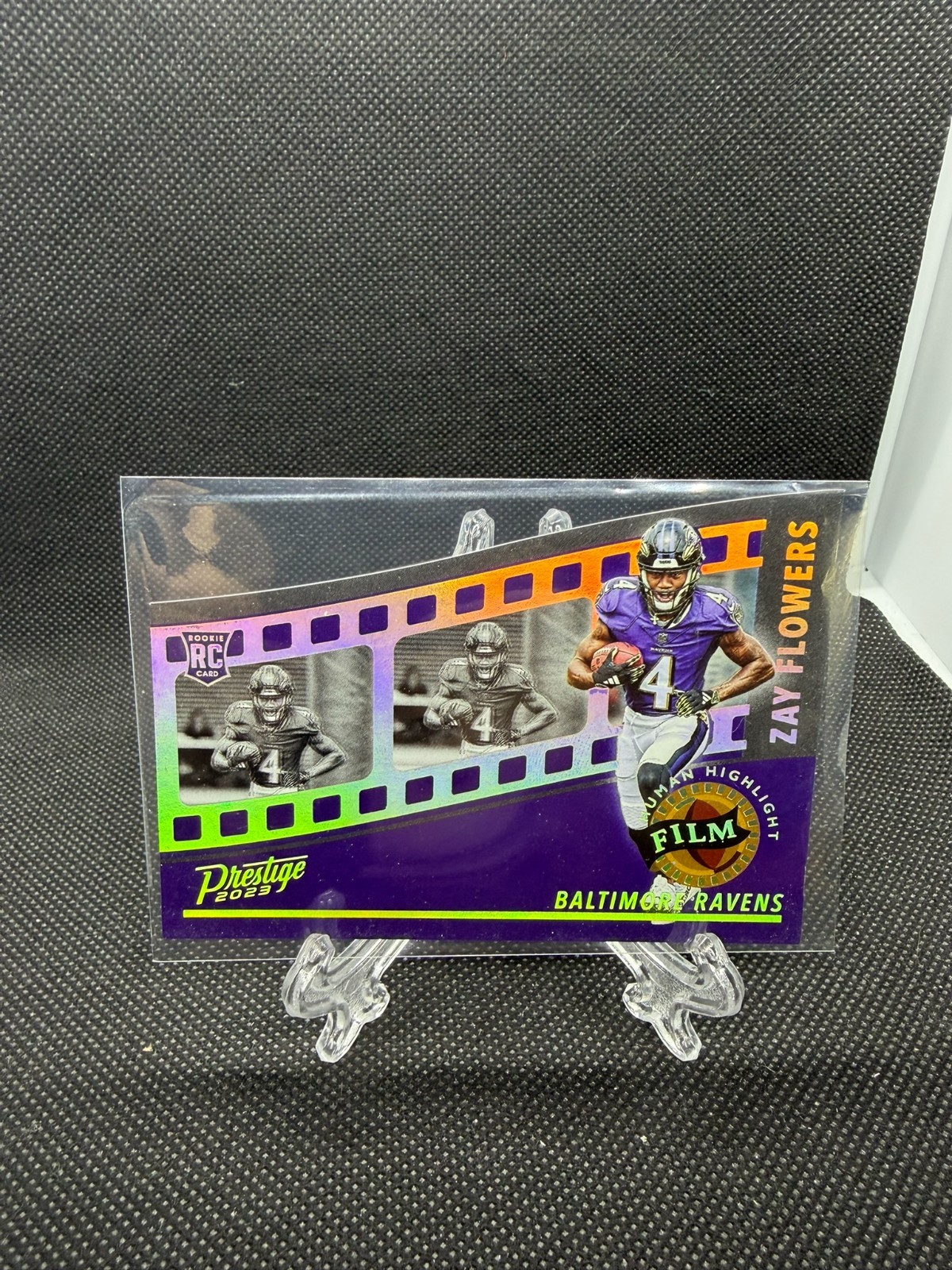 2023 PANINI PRESTIGE ZAY FLOWERS CASE HIT SSP DIE CUT HUMAN HIGHLIGHT FILM HH-17