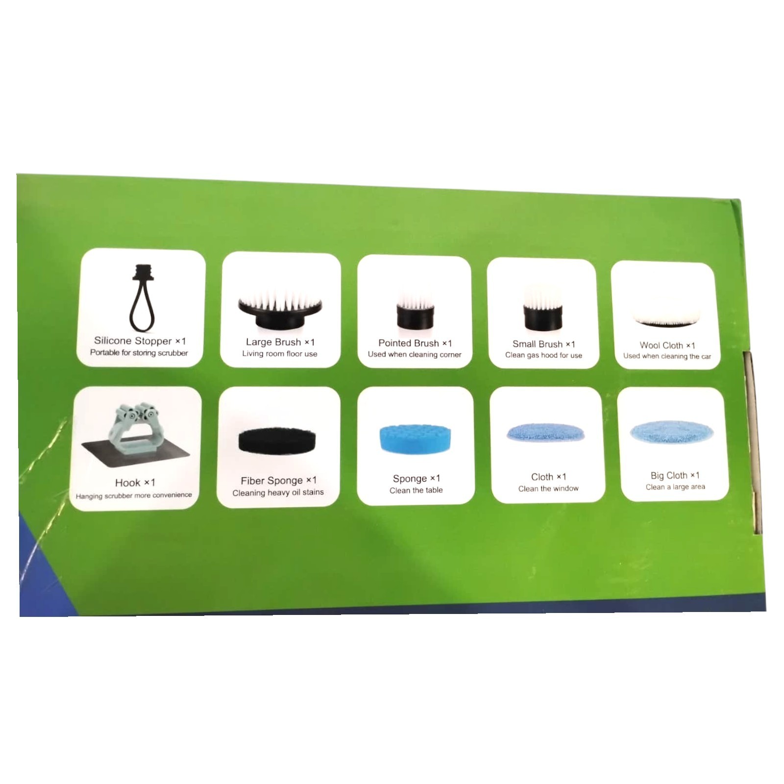 Dovety Electric Spin Scrubber - Cordless Cleaning Brush with 8 Brush Heads