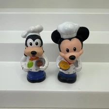 Little People Magic of Disney Goofy & Mickey Buddy Chef Baker Figures Lot of 2
