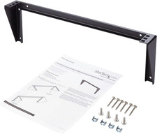 1U Wall Mount Patch Panel Bracket   19 in   Steel - Vertical Mounting Bracket fo