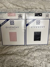 Vtg 90s Givenchy Pantyhose Size A Body Gleamers 156 Raspberry Jet Black 1 Of Ea.