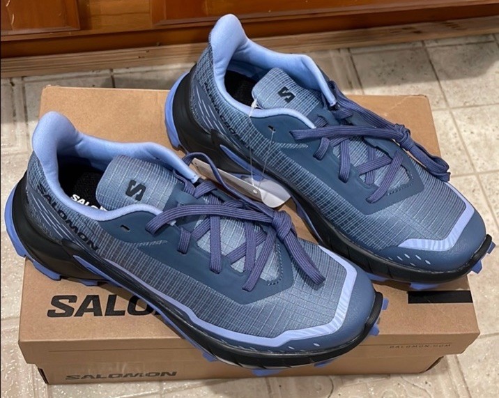 SALOMON Scarpe da trail running Salamon donna ALPHACROSS 5 Bering mare carbonio blu taglia 5
