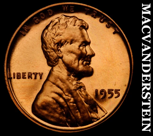 1955 Lincoln Wheat Cent- Red- Choice Gem Proof Luster No Reserve #i9777