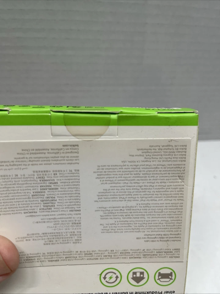 Belkin 4ft 1.2m Lightning to USB Cable iPhone Charging Ipad Ipod MFI certified - Image 3 of 4