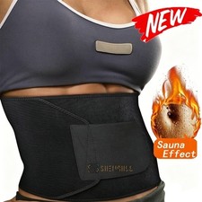 Men Sauna Belly Fat Burner Body Shaper Waist Trainer Sweat Belt for Weight Loss