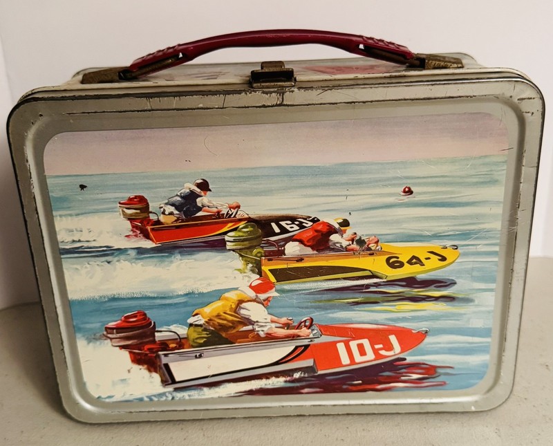 Vintage 1959 Boating Metal Lunchbox