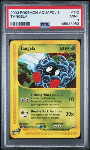 2003 POKEMON AQUAPOLIS #112 TANGELA PSA 9
