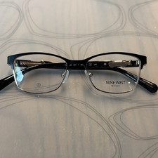 Nine West Women s Black Semi-Rimless Eyeglass...