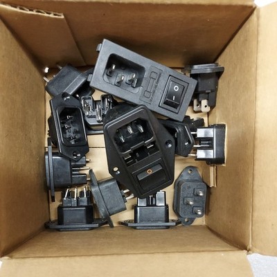 Lot of Assorted Qualtek IEC Power Jack Switch Input Panel Mount IEC320 120/240v 