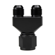 Krd Performance Aluminum Y Block Adapter Fittings -12 An Female Swivel To
