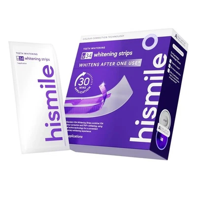 MARKENLOS V34 Purple Teeth Whitening Strips – Fleckenentfernung mit Aufhellung und Farbk