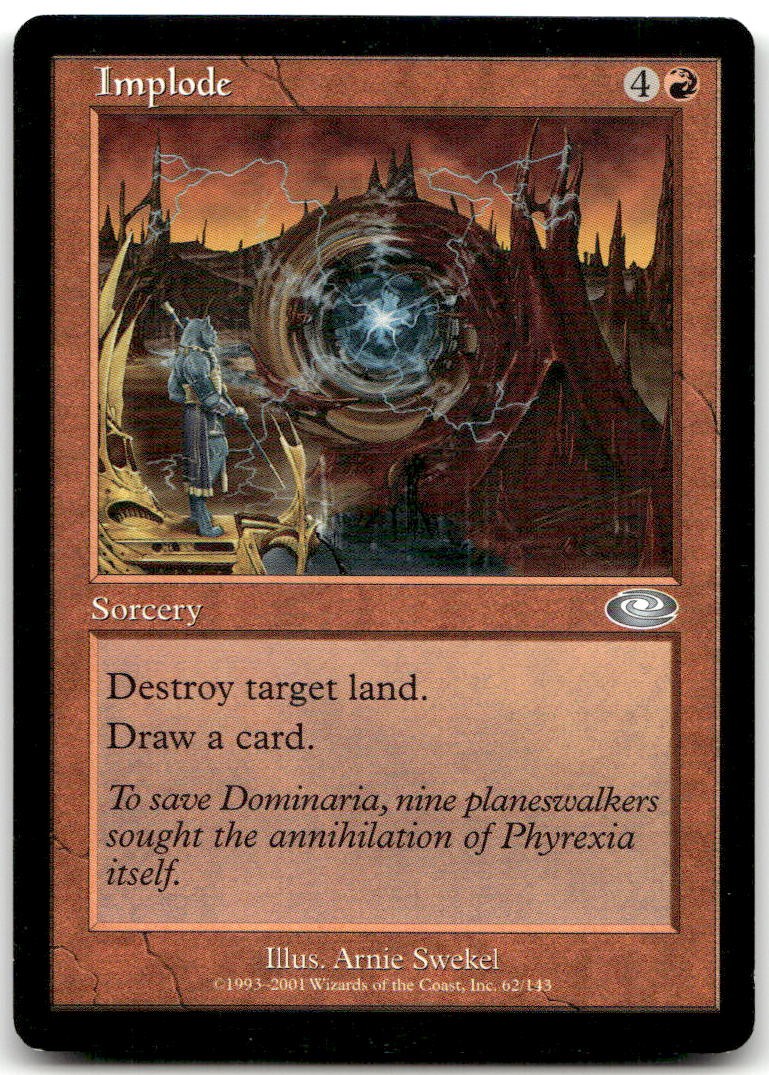 Implode 62/143 Uncommon The List Reprints Magic: The Gathering Lightly Played