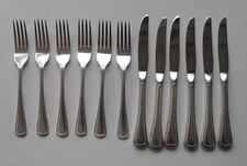 ONEIDA Cutlery 6 Knives & Forks Unused - Patrician Bead Pattern  NEW OLD STOCK