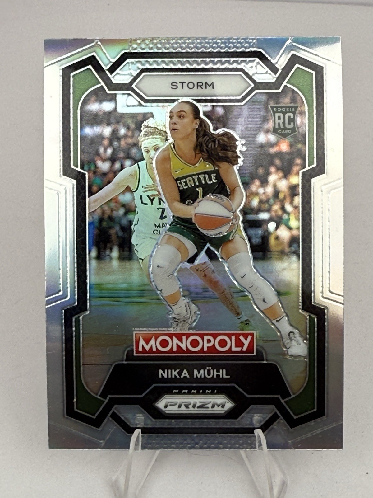 2024 Panini WNBA Prizm Monopoly NIKA MUHL Rookie Silver Prizm #4 Storm