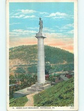 W-Border HENRY CLAY MONUMENT Pottsville Pennsylvania PA p0586