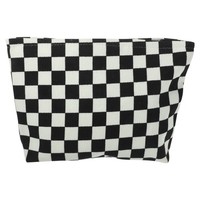 Karierte Make-Up-Tasche Make-Up-Aufbewahrungstasche Reise-Kulturbeutel