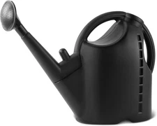 Black Watering Can 2.64 Gallon Garden Plant Watering Tool