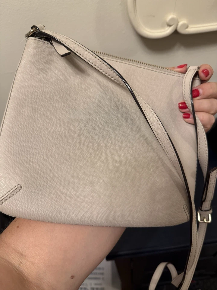 Сумка через плечо Kate Spade New York кожаная серо-коричневая Cobble Hill Tenley небольшая сумочка - Изображение 4 из 4